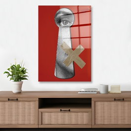 Wallity Cuadro Decorativo de Vidrio Templado Multicolor 40 x 60 cm